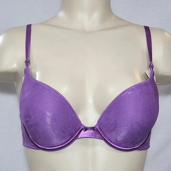 32A‎ Lily of France Extreme Ego Boost Tailored UW Bra Purple NWT - Picture 1 of 4